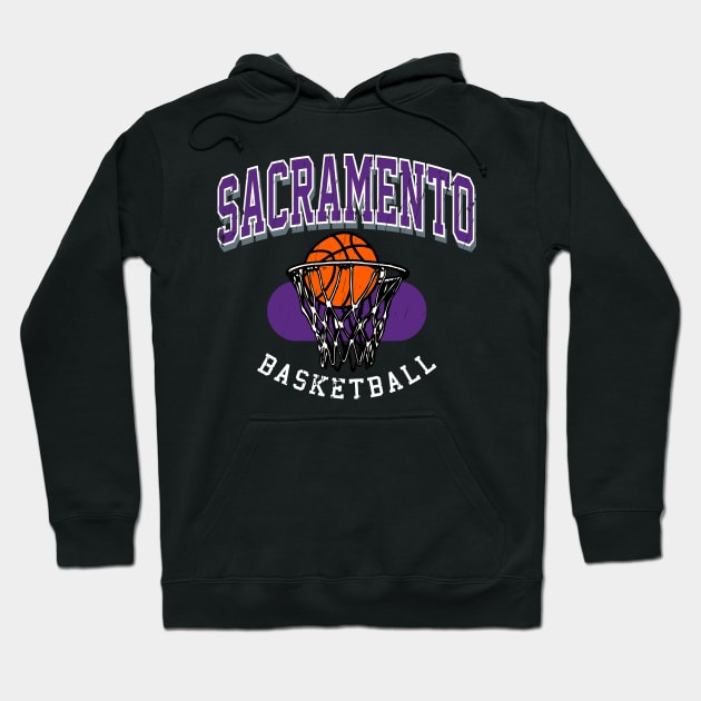 Vintage Sacramento Basketball Hoodie by funandgames